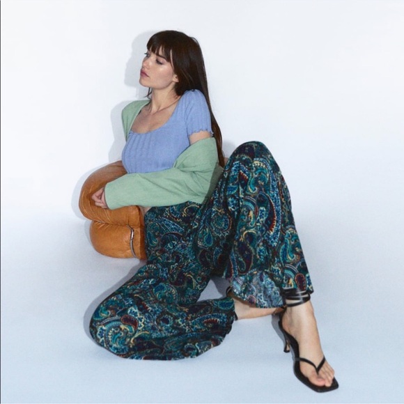 Zara Pants - Zara Paisley Trousers Size L